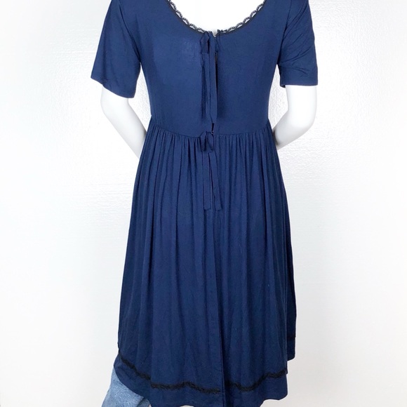 Pip & Vine Maternity Full Open Back Sleep Dress - Picture 3 of 8